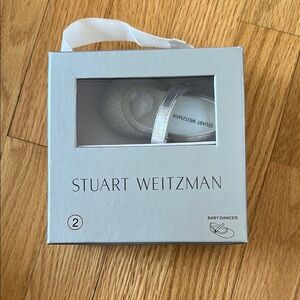 Stuart Weitzman Baby Dancer Shoes | Size 2 | Silver